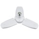 AC85-265V 35W/45W E27 Deformable LED Garage Light Foldable Fan Three-Blade Ceiling Workshop Lamp Bulb