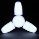 AC85-265V 35W/45W E27 Deformable LED Garage Light Foldable Fan Three-Blade Ceiling Workshop Lamp Bulb