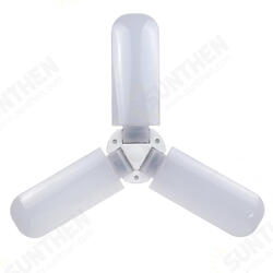 AC85-265V 45W 2835SMD Three Leaves LED Ceiling Light Bulb Foldable Garage Lamp for Home Basement Decor AC85-265V 45W 2835SMD Three Leaves LED Ceiling Light Bulb Foldable Garage Lamp for Home Basement Decor