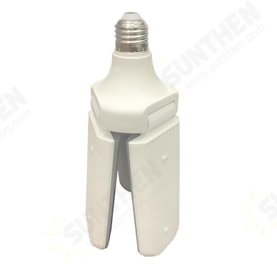 AC85-265V 45W E27 Warm White 2835 228 LED Foldable Fan Blade Angle Adjustable Indoor Light Bulb