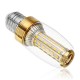 AC85-265V 9W E27 SMD2835 Gold Color Warm White 58LED Candle Light Bulb for Indoor Home Decor