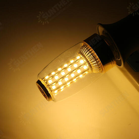 AC85-265V 9W E27 SMD2835 Gold Color Warm White 58LED Candle Light Bulb for Indoor Home Decor