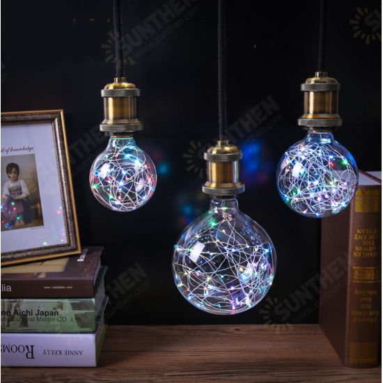 AC85-265V E27 G80 G95 G125 RGB LED Holiday Christmas Fairy Wire Light Bulb for Decoration AC85-265V E27 G80 G95 G125 RGB LED Holiday Christmas Fairy Wire Light Bulb for Decoration