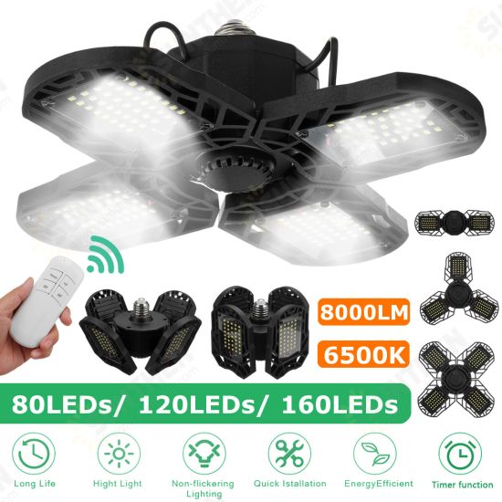 AC85-265V LED Garage Light Bulb E27 E26 Ceiling Fixture Shop Workshop Deformable Lamp Timing Kit AC85-265V LED Garage Light Bulb E27 E26 Ceiling Fixture Shop Workshop Deformable Lamp Timing Kit