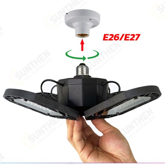 AC85-265V LED Garage Light Bulb E27 E26 Ceiling Fixture Shop Workshop Deformable Lamp Timing Kit AC85-265V LED Garage Light Bulb E27 E26 Ceiling Fixture Shop Workshop Deformable Lamp Timing Kit