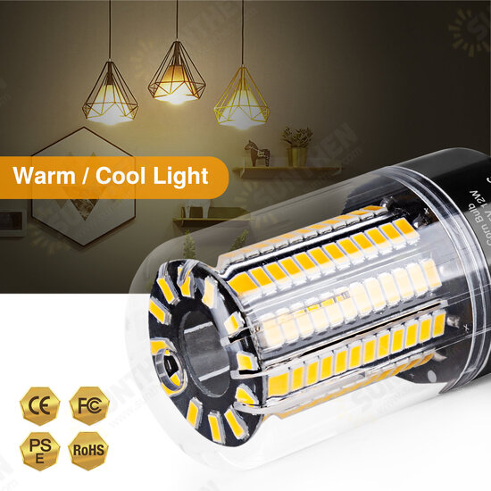 AC85V~265V E27/E14/B22 LED Corn Bulb 5736 LED Black Aluminum Substrate Corn Light Bulb