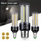 AC85V~265V E27/E14/B22 LED Corn Bulb 5736 LED Black Aluminum Substrate Corn Light Bulb