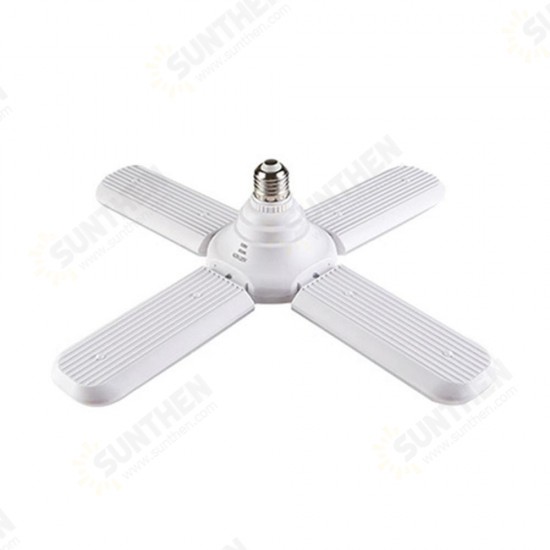 AC95-265V 60W E27 LED Light Bulb Foldable Fan Blade Angle Adjustable Ceiling Lamp for Indoor Decor AC95-265V 60W E27 LED Light Bulb Foldable Fan Blade Angle Adjustable Ceiling Lamp for Indoor Decor