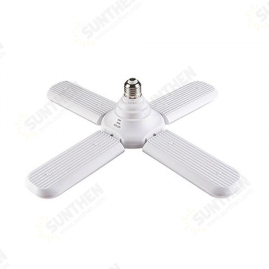 AC95-265V 60W E27 LED Light Bulb Foldable Fan Blade Angle Adjustable Ceiling Lamp for Indoor Decor