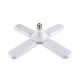 AC95-265V 60W E27 LED Light Bulb Foldable Fan Blade Angle Adjustable Ceiling Lamp for Indoor Decor