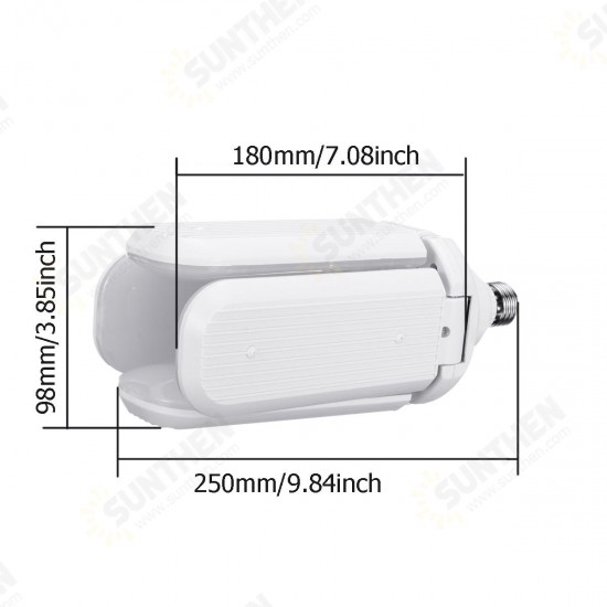 AC95-265V 60W E27 LED Light Bulb Foldable Fan Blade Angle Adjustable Ceiling Lamp for Indoor Decor AC95-265V 60W E27 LED Light Bulb Foldable Fan Blade Angle Adjustable Ceiling Lamp for Indoor Decor