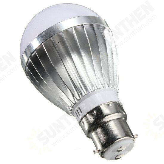 B22/E27 5W 10 SMD 5730 LED Globe Bulb Non-Dimmable Warm White/White Lamp AC 110-240V