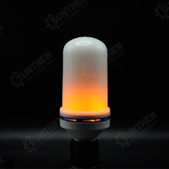 Creative 3 or 4 Mode Gravity Sensor Flame Lights E27 LED Bulb Flame Effect Light Bulb 3W Flickering Emulation Decor Lamp