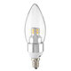 E12/E14/E27 3W Non-Dimmable LED Candle Silver Light Bulb White/Warm White 85-265V