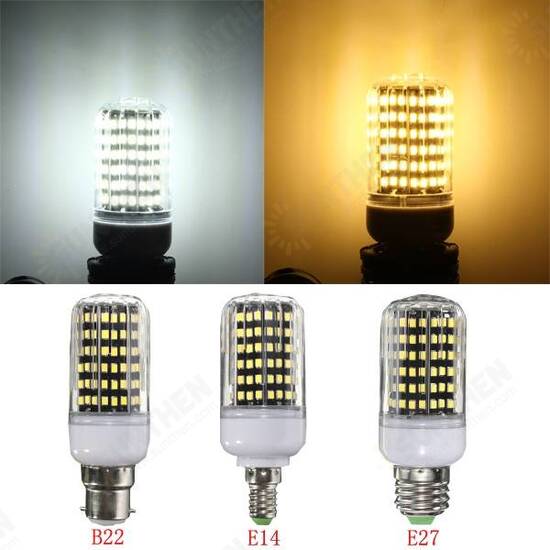 E14 B22 E27 11W LED 2835 SMD Warm White / White Cover Corn Light Lamp Bulb Non-Dimmable AC 110V E14 B22 E27 11W LED 2835 SMD Warm White / White Cover Corn Light Lamp Bulb Non-Dimmable AC 110V