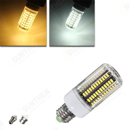 E14 B22 E27 LED Bulb 12W 136 SMD 5733 1500LM LED Cover Corn Light Lamp Bulb AC 220V