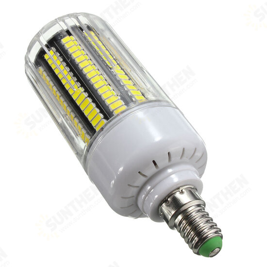 E14 E12 B22 E27 LED 15W 170 SMD 5730 Warm White Whit Fire Cover Corn LED Bulb Light AC220V