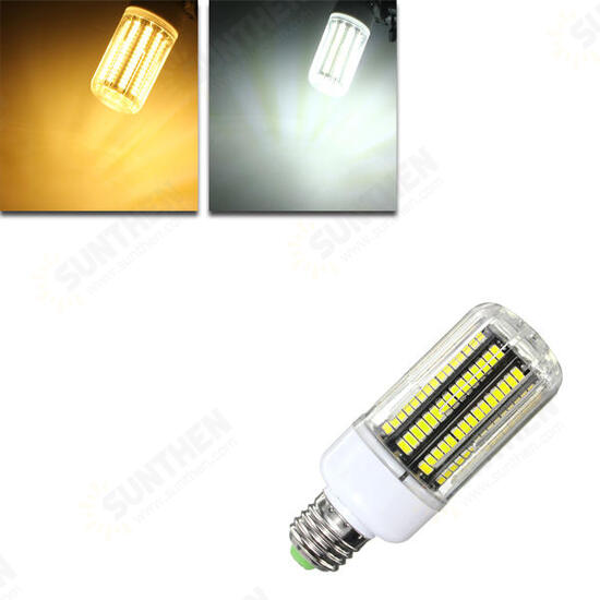 E14 E12 B22 E27 LED 15W 170 SMD 5730 Warm White Whit Fire Cover Corn LED Bulb Light AC220V