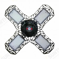 E26 E27 80W 100W E27 LED Bulb Four-Leaves Shop Garage Light Deformable Panels Ceiling High Bay Lamp AC85-265V E26 E27 80W 100W E27 LED Bulb Four-Leaves Shop Garage Light Deformable Panels Ceiling High Bay Lamp AC85-265V