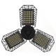 E26/E27 LED 3/4 Blades Folding Garage Light Bulb Deformable Ceiling Lamp Workshop Fixture