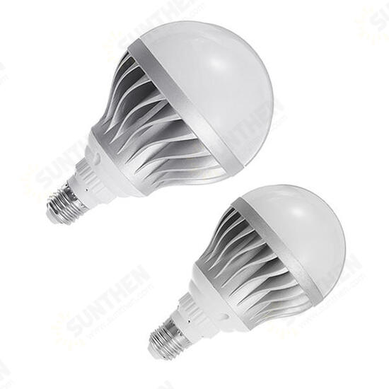 E27 15W 24W SMD5730 Pure White Silver Shell Aluminum LED Global Light Bulb AC85-265V E27 15W 24W SMD5730 Pure White Silver Shell Aluminum LED Global Light Bulb AC85-265V