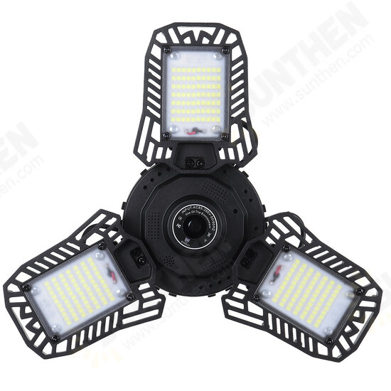 E27 210/280LED Foldable Garage Light bluetooth Music Lamp Workshop Storage Rooms