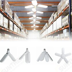 E27 2/3/4/5 Leaves Deformable LED Garage Light Bulb Adjustable Work Shop Ceiling Lamp AC220V E27 2/3/4/5 Leaves Deformable LED Garage Light Bulb Adjustable Work Shop Ceiling Lamp AC220V