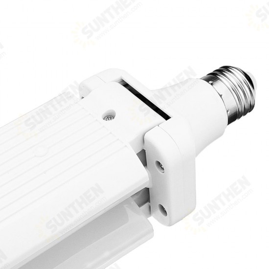 E27 26W Two-leaf Foldable Indoor Home Adjustable Ceiling 152LED Fan Light Bulb AC95-265V