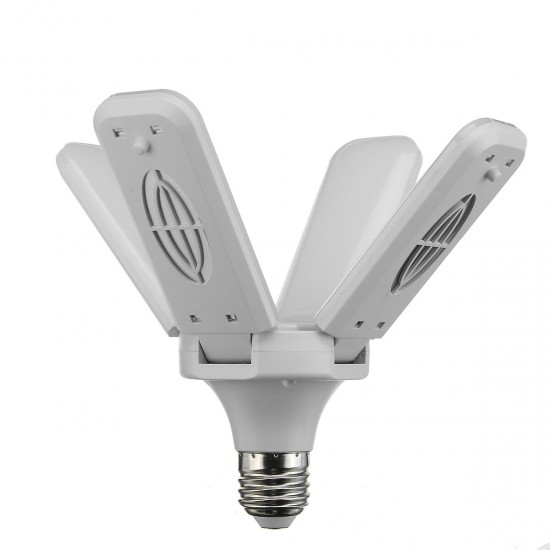 E27 2835 SMD 28W LED Garage Light Deformable Ceiling Lamp Fixture Workshop Bulb Home 85-265V