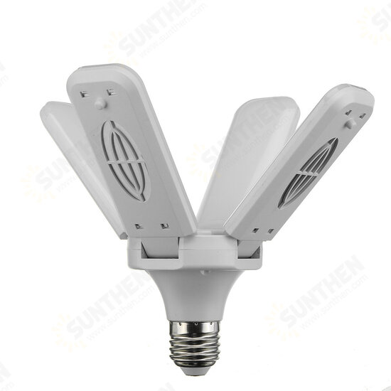 E27 2835 SMD 28W LED Garage Light Deformable Ceiling Lamp Fixture Workshop Bulb Home 85-265V