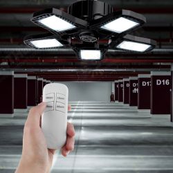 E27 3/4/5 Blades LED Foldable Garage Ceiling Light Mining Workshop Supermarket E27 3/4/5 Blades LED Foldable Garage Ceiling Light Mining Workshop Supermarket