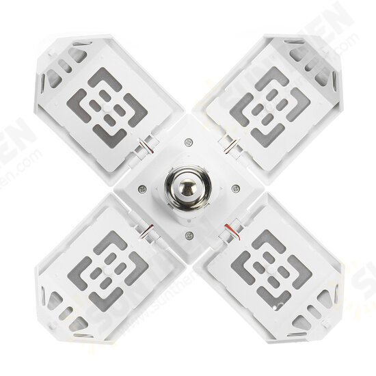 E27 35W Foldable LED Garage Light SMD2835 Deformable Square Four-Leaves Panels Ceiling Lamp AC165-265V E27 35W Foldable LED Garage Light SMD2835 Deformable Square Four-Leaves Panels Ceiling Lamp AC165-265V