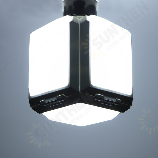 E27 35W Foldable LED Garage Light SMD2835 Deformable Square Four-Leaves Panels Ceiling Lamp AC165-265V E27 35W Foldable LED Garage Light SMD2835 Deformable Square Four-Leaves Panels Ceiling Lamp AC165-265V