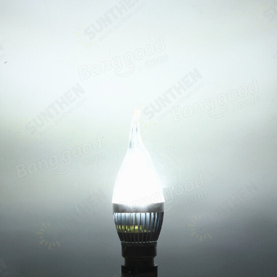 E27 3W AC85-265V White/Warm White Golden Cover LED Candle Light Bulb