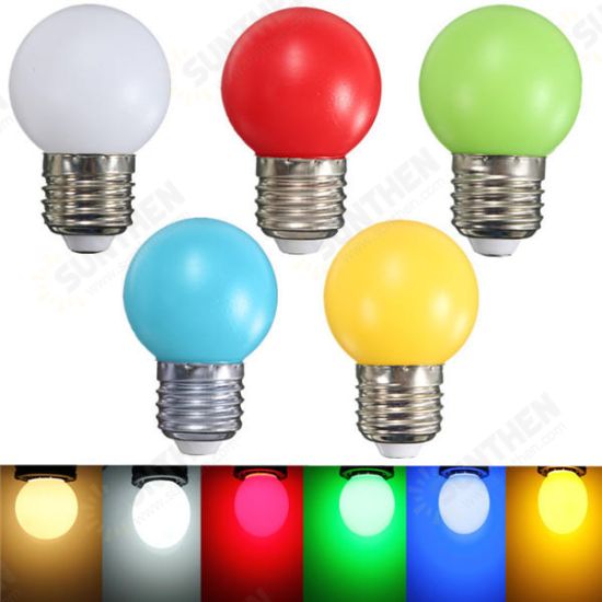 E27 3W PE Frosted LED Globe Colorful White Red Green Blue Yellow Lamp AC110-240V E27 3W PE Frosted LED Globe Colorful White Red Green Blue Yellow Lamp AC110-240V