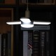 E27 40W 3+1 2835 SMD Foldable Fan Blade LED Pendant Light Bulb Angle Adjustable Garage Lamp AC110-265V