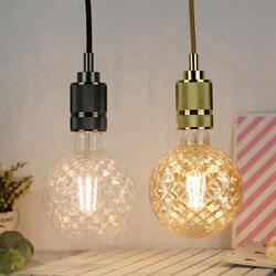 E27 4W G125 Gold Clear Pineapple Non-Dimmable Warm White Edison Retro LED Light Bulb AC220-240V E27 4W G125 Gold Clear Pineapple Non-Dimmable Warm White Edison Retro LED Light Bulb AC220-240V