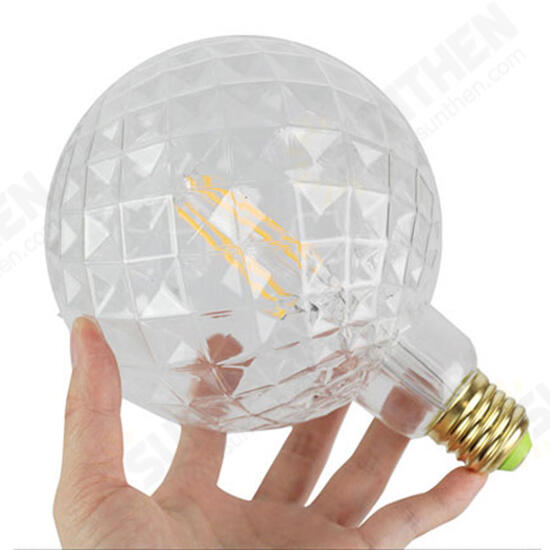 E27 4W G125 Gold Clear Pineapple Non-Dimmable Warm White Edison Retro LED Light Bulb AC220-240V
