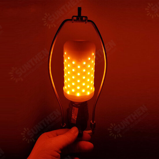 E27 4W SMD2835 1595K Two Modes Warm White 99LEDs Flicker Flame Corn Light Bulb AC85-265V