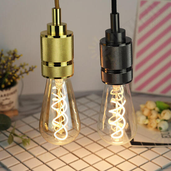 E27 4W ST64 Edison Dimmable Clear Gold Warm White Retro Edison LED Light Bulb AC110-130V AC220-240V