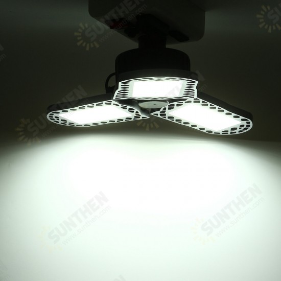 E27 5000K Three Leaf Garage Work Lights Ceiling Deformable Fixture Shop Lamp E27 5000K Three Leaf Garage Work Lights Ceiling Deformable Fixture Shop Lamp