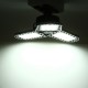 E27 5000K Three Leaf Garage Work Lights Ceiling Deformable Fixture Shop Lamp