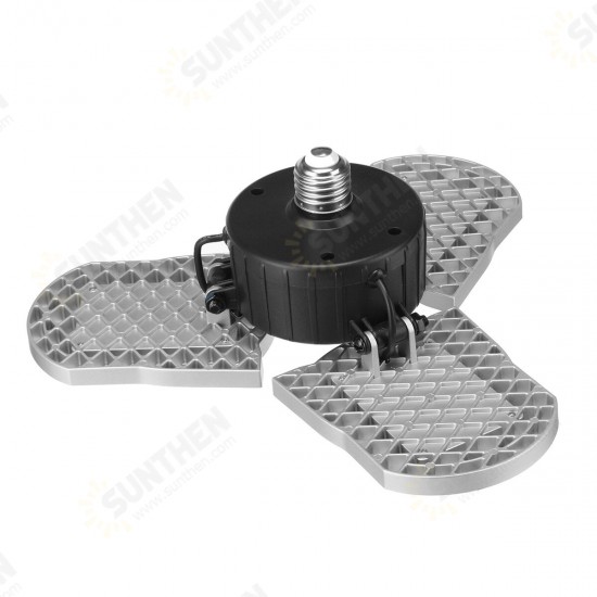 E27 5000K Three Leaf Garage Work Lights Ceiling Deformable Fixture Shop Lamp E27 5000K Three Leaf Garage Work Lights Ceiling Deformable Fixture Shop Lamp