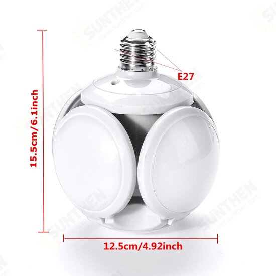 E27 50W Deformable Football Night Light LED Bulb Ceiling Bar Lamp 100-265V