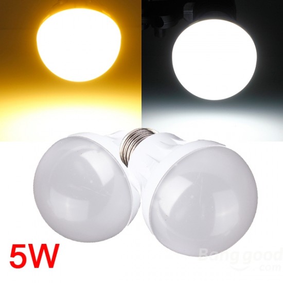 E27 5W 18LED 3014 SMD Globe Bulb Light Lamp White/Warm White 220-240V