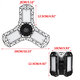 E27 60W Deformable LED Garage Light Foldable Ceiling Lighting High Bay Light Lamp AC85-265V E27 60W Deformable LED Garage Light Foldable Ceiling Lighting High Bay Light Lamp AC85-265V