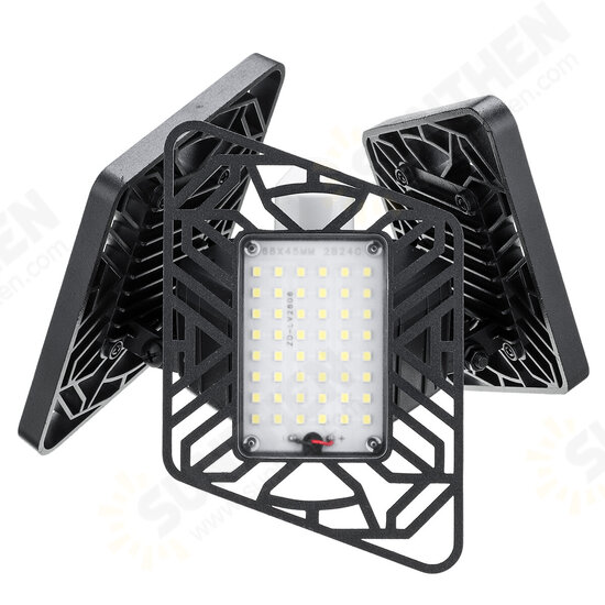E27 60W LED Garage Lamp Light Bulb Deformable Panels Ceiling High Bay Lighting for Indoor Parking AC85-265V E27 60W LED Garage Lamp Light Bulb Deformable Panels Ceiling High Bay Lighting for Indoor Parking AC85-265V