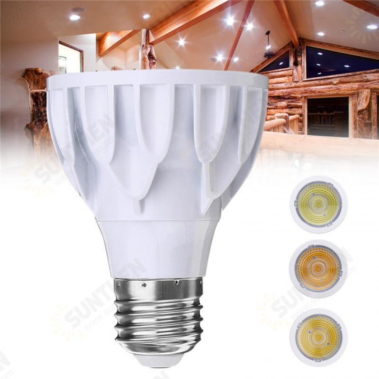 E27 7W Dimmable Par 20 LED COB White Shell Spot Light Bulb Lamp for Home Decoration AC110V E27 7W Dimmable Par 20 LED COB White Shell Spot Light Bulb Lamp for Home Decoration AC110V
