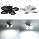 E27 80W LED Garage Lights Deformable Garage Ceiling Light LED Bulb 4 Deformable Panels