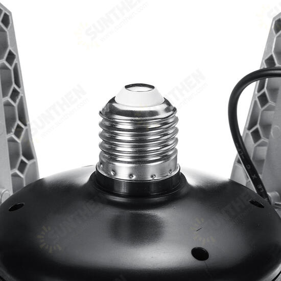 E27 80W SMD2835 Three-leaves LED Bulb Deformable Foldable Induction Light Sensor Garage Lamp AC100-277V E27 80W SMD2835 Three-leaves LED Bulb Deformable Foldable Induction Light Sensor Garage Lamp AC100-277V